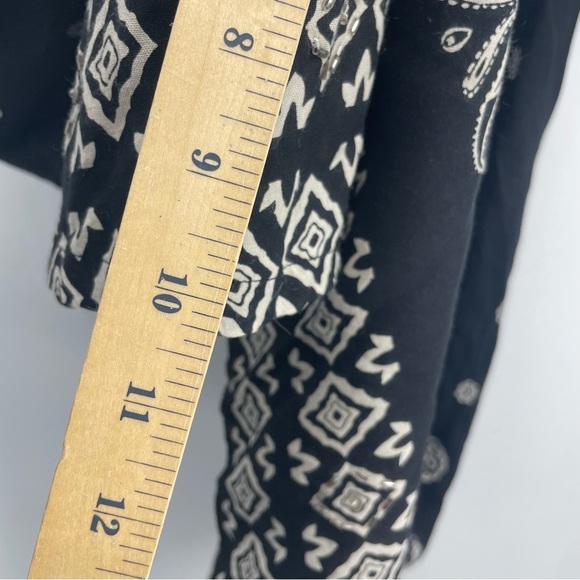 PHASES Black & White Floral Embellished short sleeve Dress SIZE XL - NEW - Picture 10 of 11